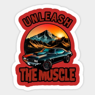 unleash  the muscle Sticker